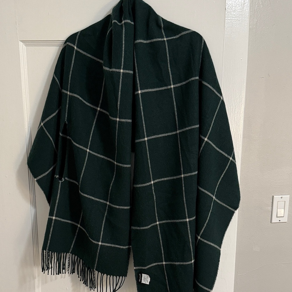 Plaid Dark Green Scarf/Shawl